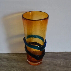 Large Art Glass  Vase